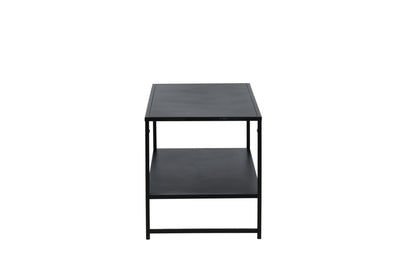 Luxusbetten24 Baar Beistelltisch mit Ablagefläche, Schwarz, Modernes Design