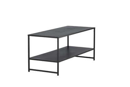 Luxusbetten24 Baar Beistelltisch mit Ablagefläche, Schwarz, Modernes Design