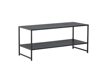 Luxusbetten24 Baar Beistelltisch mit Ablagefläche, Schwarz, Modernes Design