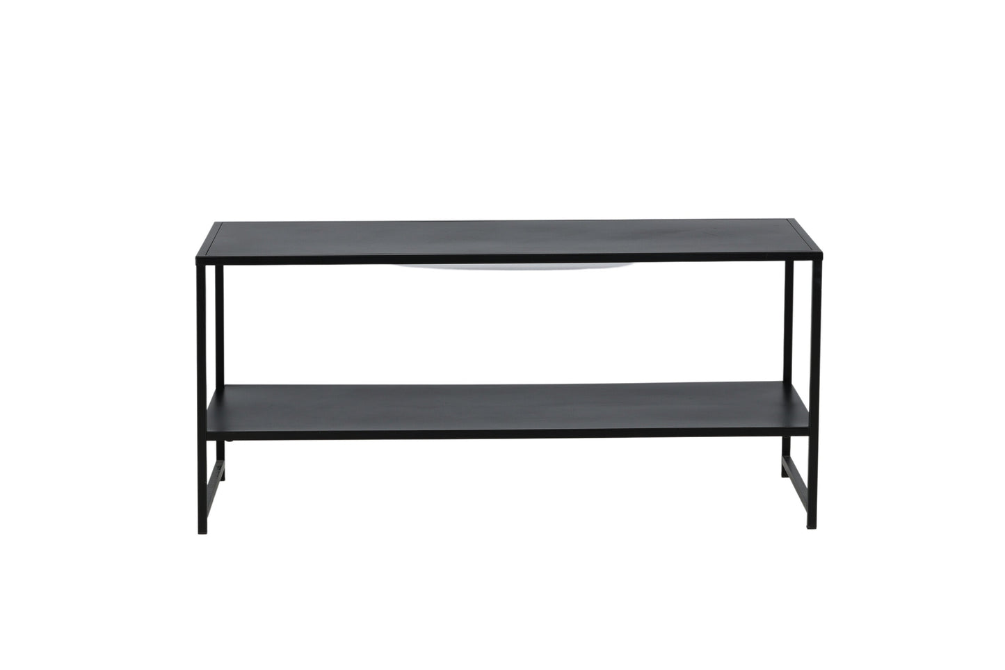 Luxusbetten24 Baar Beistelltisch mit Ablagefläche, Schwarz, Modernes Design
