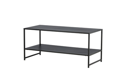 Luxusbetten24 Baar Beistelltisch mit Ablagefläche, Schwarz, Modernes Design