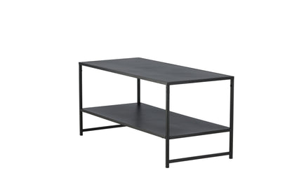 Luxusbetten24 Baar Beistelltisch mit Ablagefläche, Schwarz, Modernes Design
