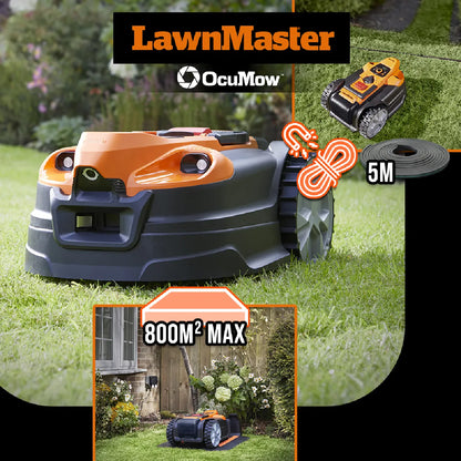 Lawnmaster Robot Cortacésped VBRM18-4A 24V con Estación de Carga