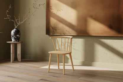 Luxusbetten24 Ivara 2er Set Stuhl aus Gummibaumholz, Natur
