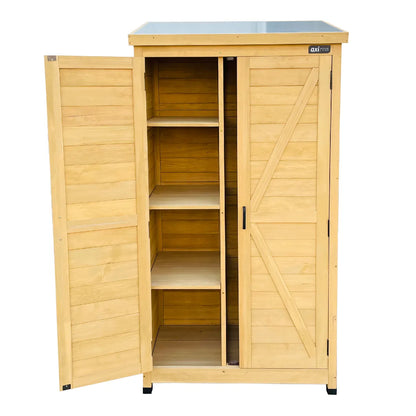 Axi House Armario de Jardín Madera de Pino 0.85×0.85×1.74 m