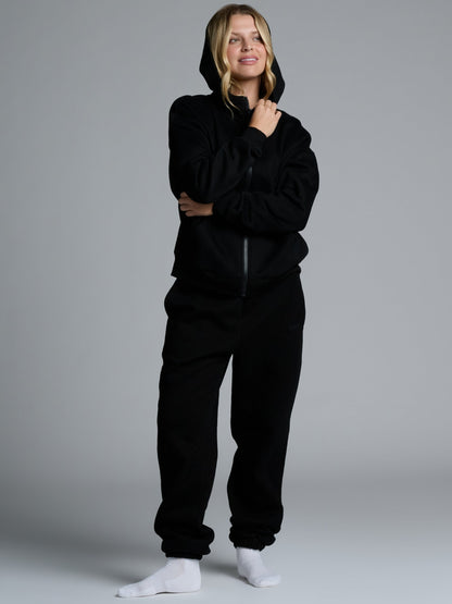 Comfrt Basic Crop Zip Hoodie CloudTouch
