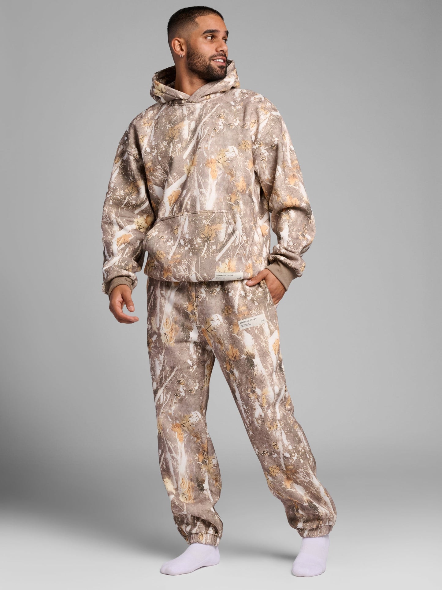 Comfrt Camo Kapuzenpullover Schweres Weiches Camouflage Design Unisex