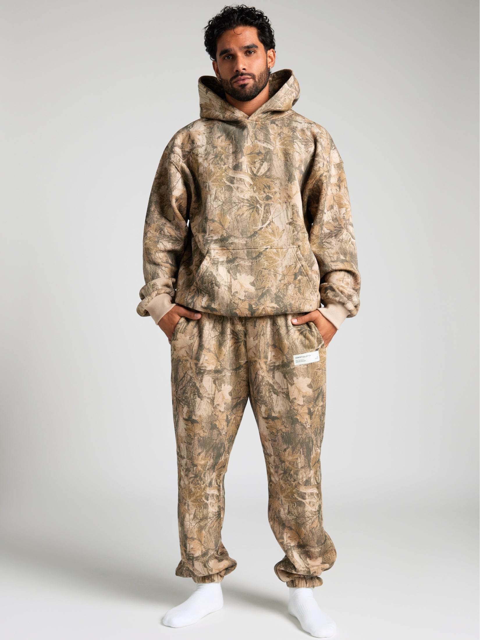 Comfrt Camo Kapuzenpullover Schweres Weiches Camouflage Design Unisex