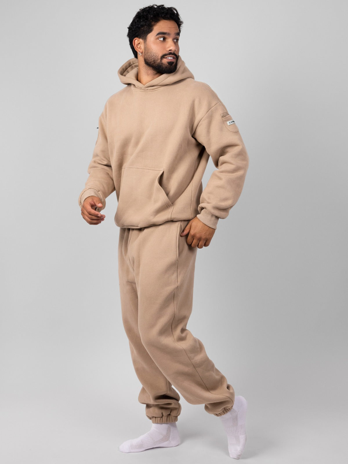 Comfrt Travel Essentials Hoodie Superweich Baumwollmischung Oversized Moss