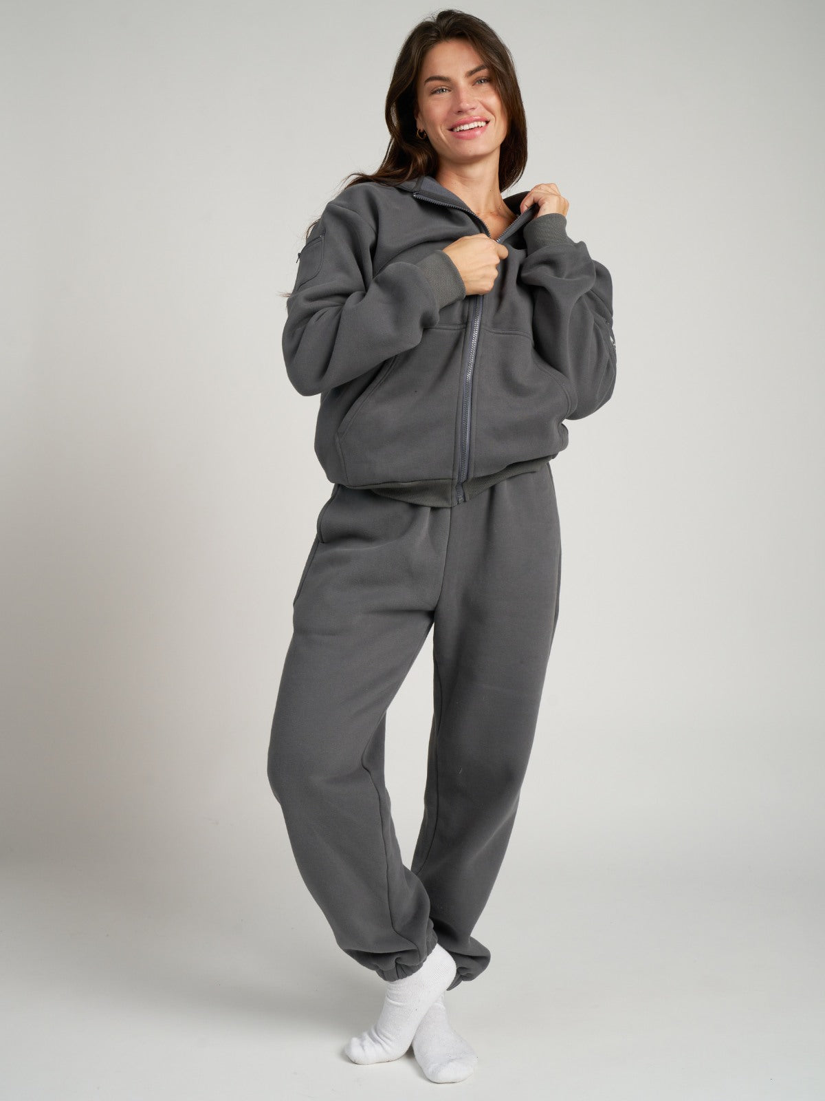 Comfrt Travel Essentials Zip Hoodie