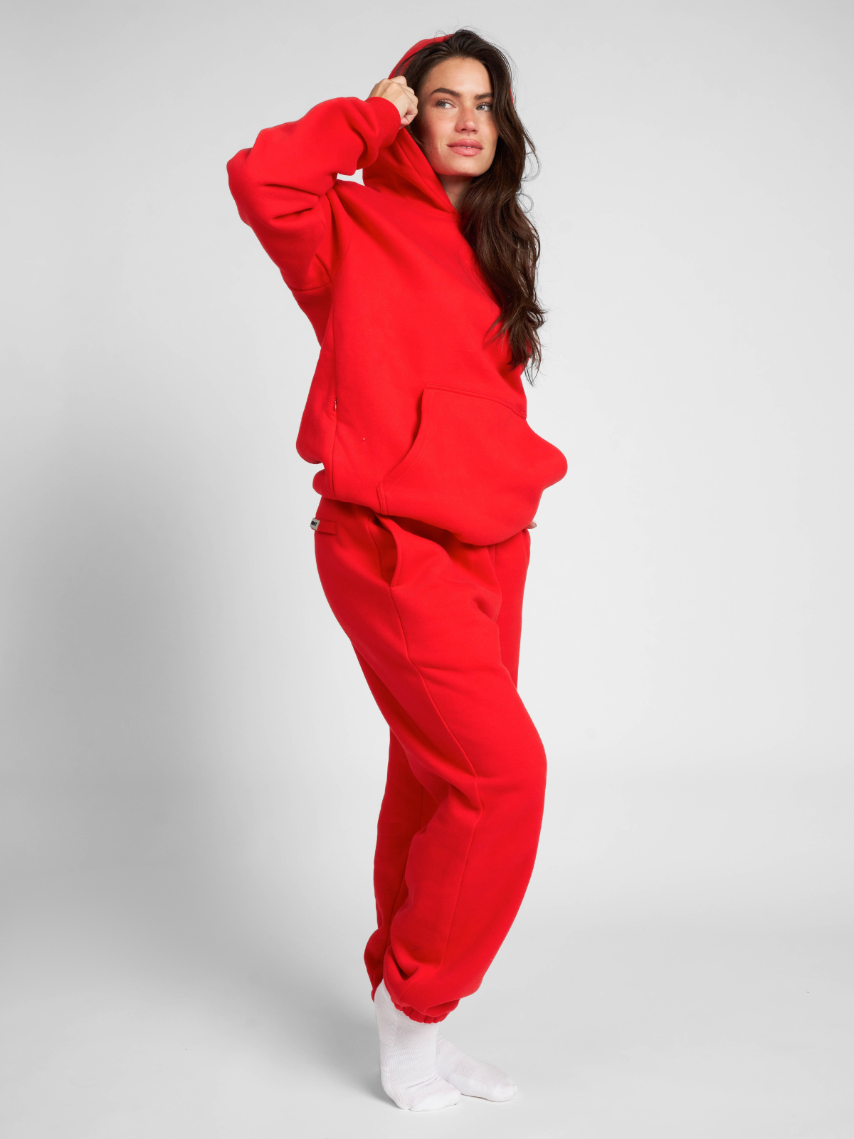 Comfrt Travel Essentials Hoodie Superweich Baumwollmischung Oversized Moss