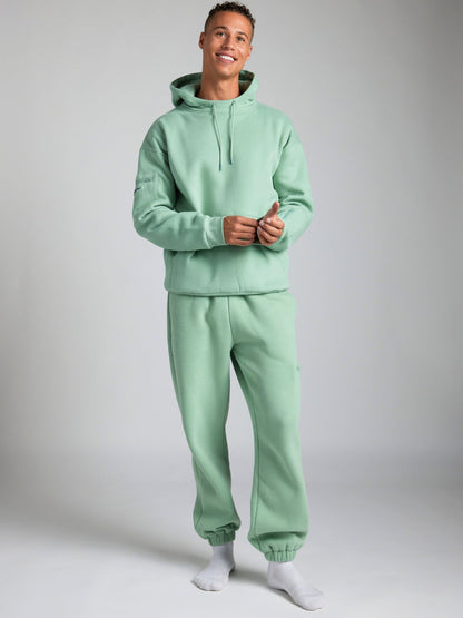 Comfrt Airplane Mode Travel Hoodie mit integrierter Augenmaske