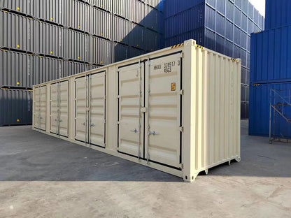 Contenedores Ejido Contenitore Marittimo 40 Piedi Open Side Beige