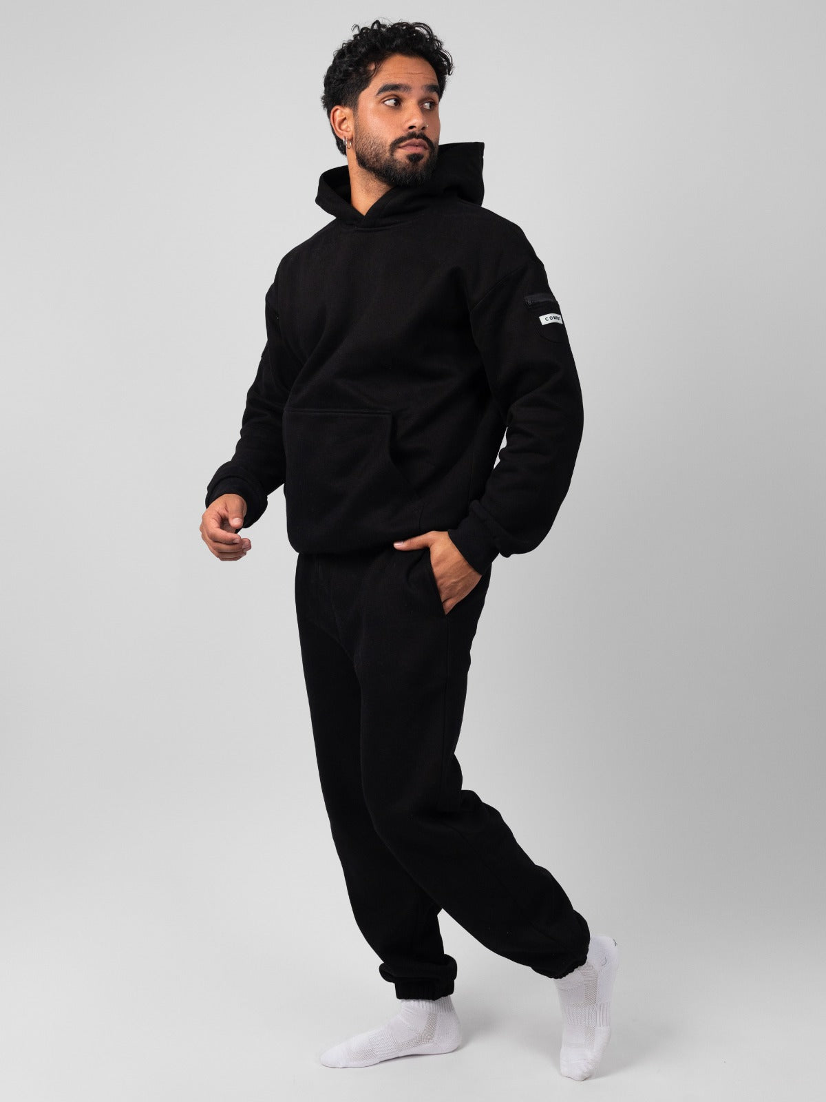 Comfrt Travel Essentials Hoodie Superweich Baumwollmischung Oversized Moss