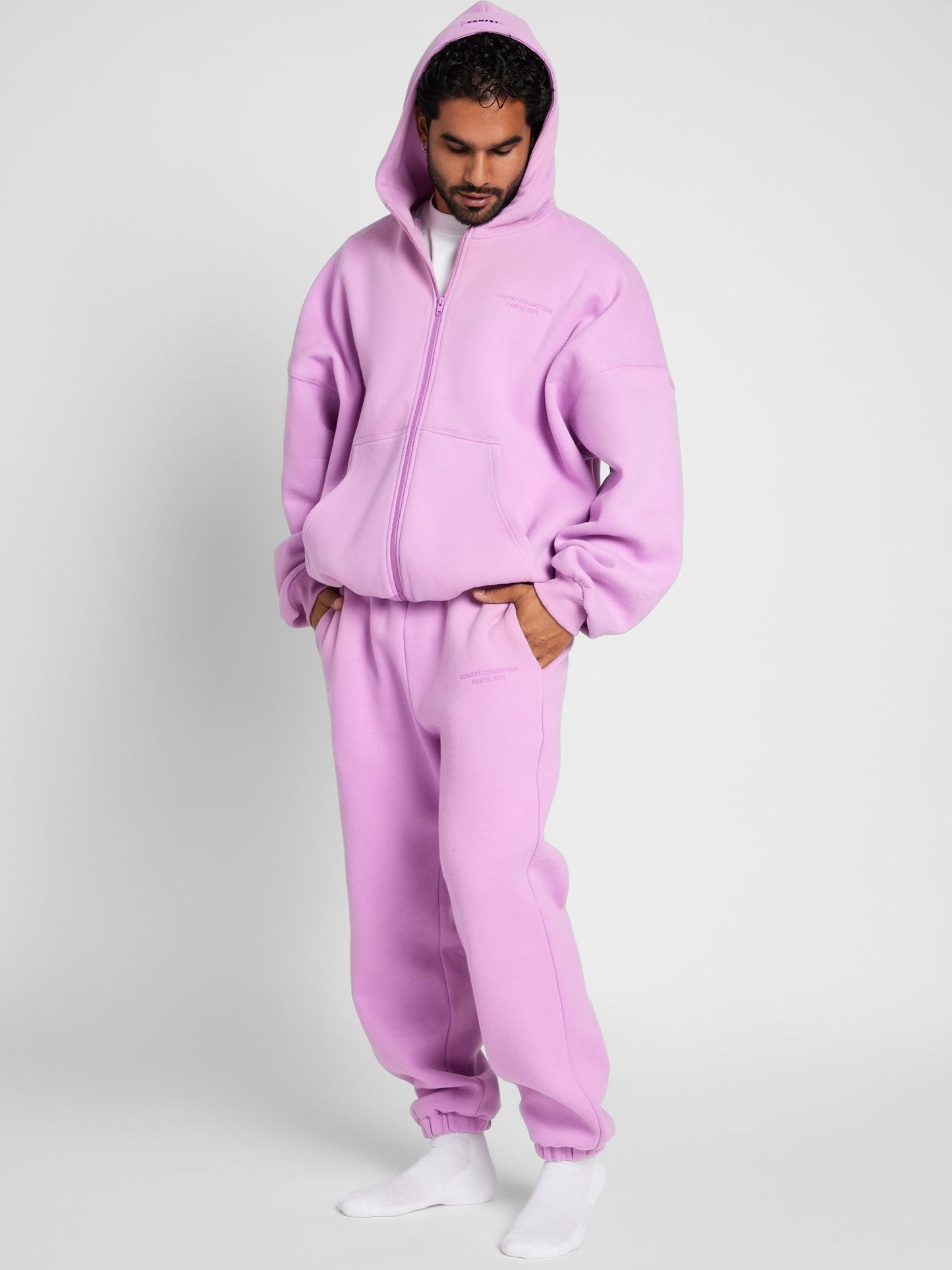 Comfrt Pastel Zip Hoodie CloudTouch Fleece