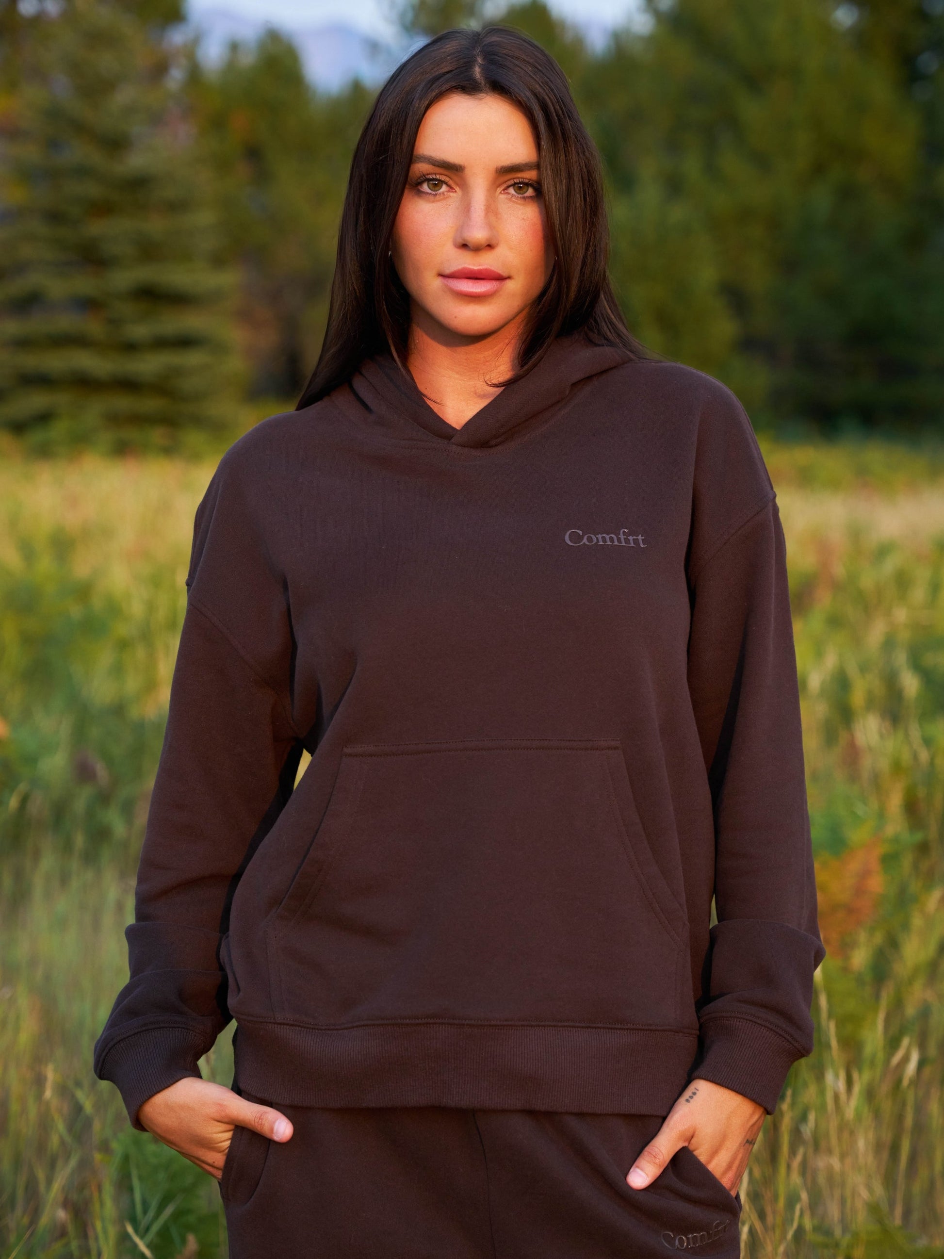 Comfrt Halo Lightweight Crop Hoodie