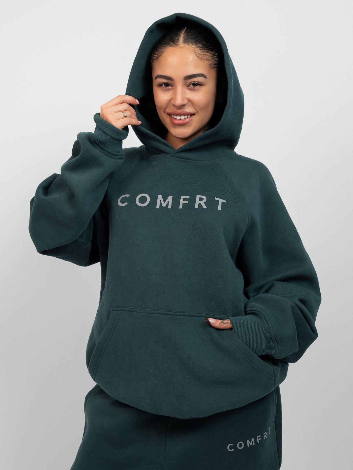 Comfrt Tranquil Hoodie Unisex Gewichtet Oversized Entspannend Komfort