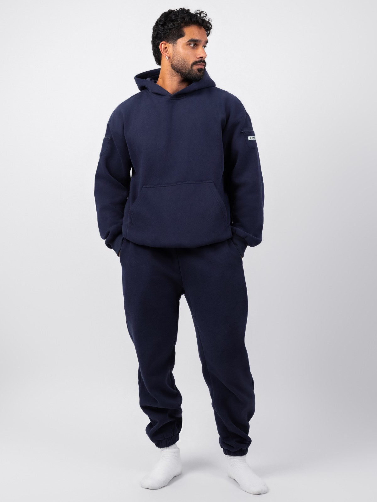 Comfrt Travel Essentials Hoodie Superweich Baumwollmischung Oversized Moss