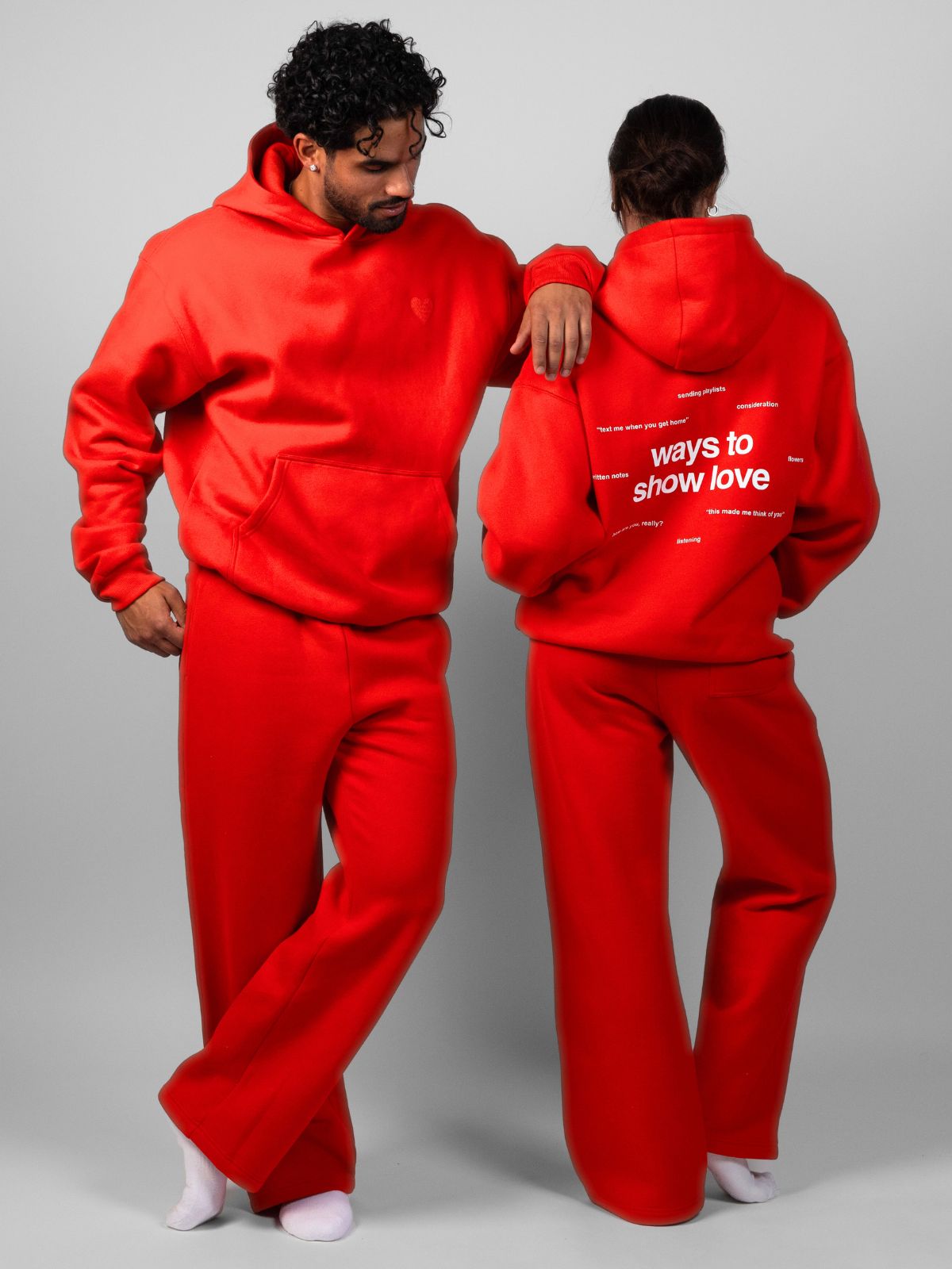 Comfrt Love Hoodie Baumwolle Unisex Kapuzenpullover