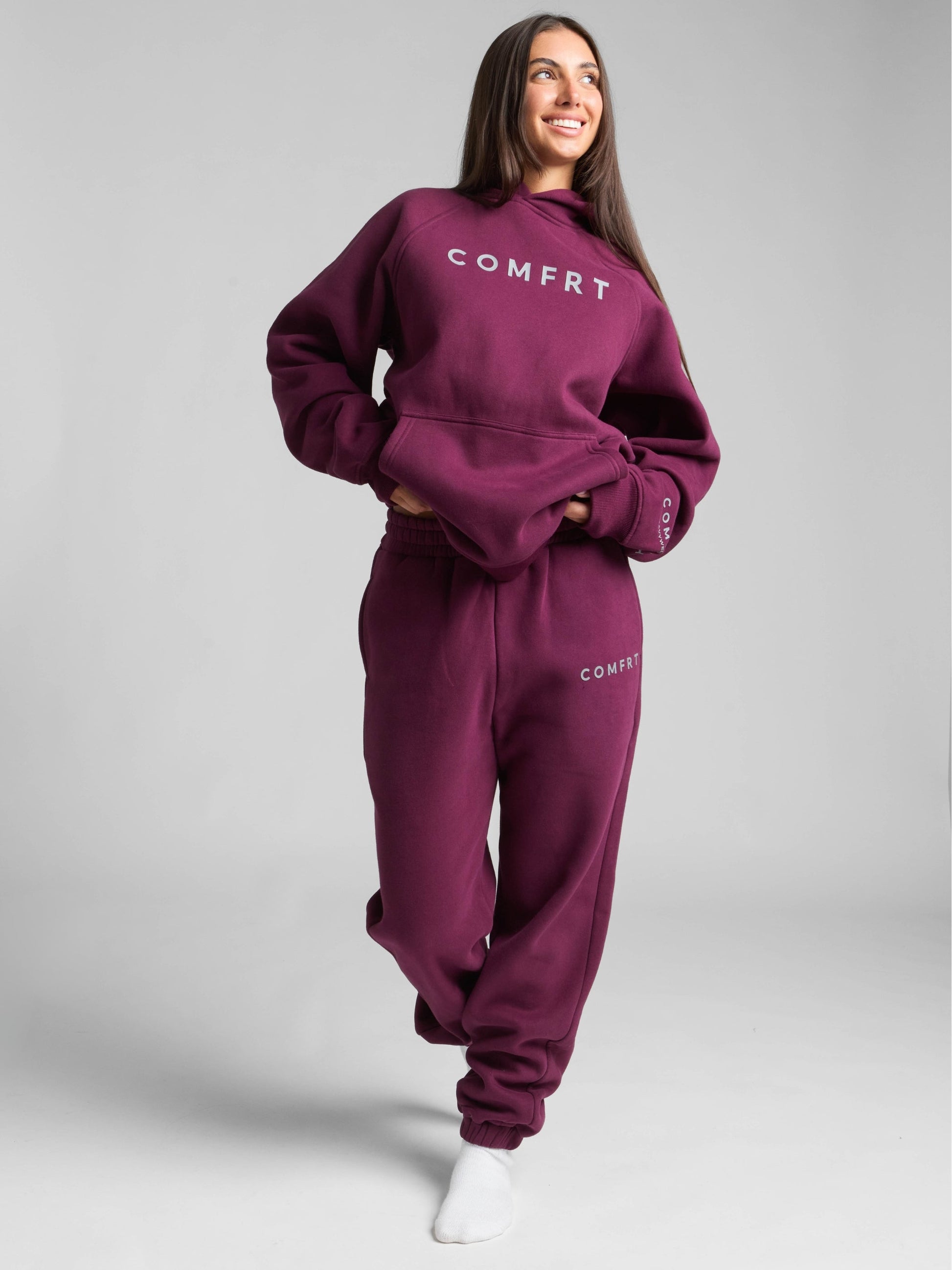 Comfrt Tranquil Hoodie Unisex Gewichtet Oversized Entspannend Komfort