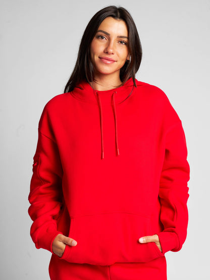 Comfrt Airplane Mode Travel Hoodie mit integrierter Augenmaske