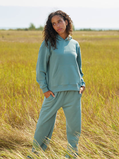 Comfrt Halo Leichtes Crop Hoodie Super Soft Baumwollmischung