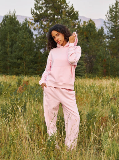 Comfrt Halo Leichtes Crop Hoodie Super Soft Baumwollmischung