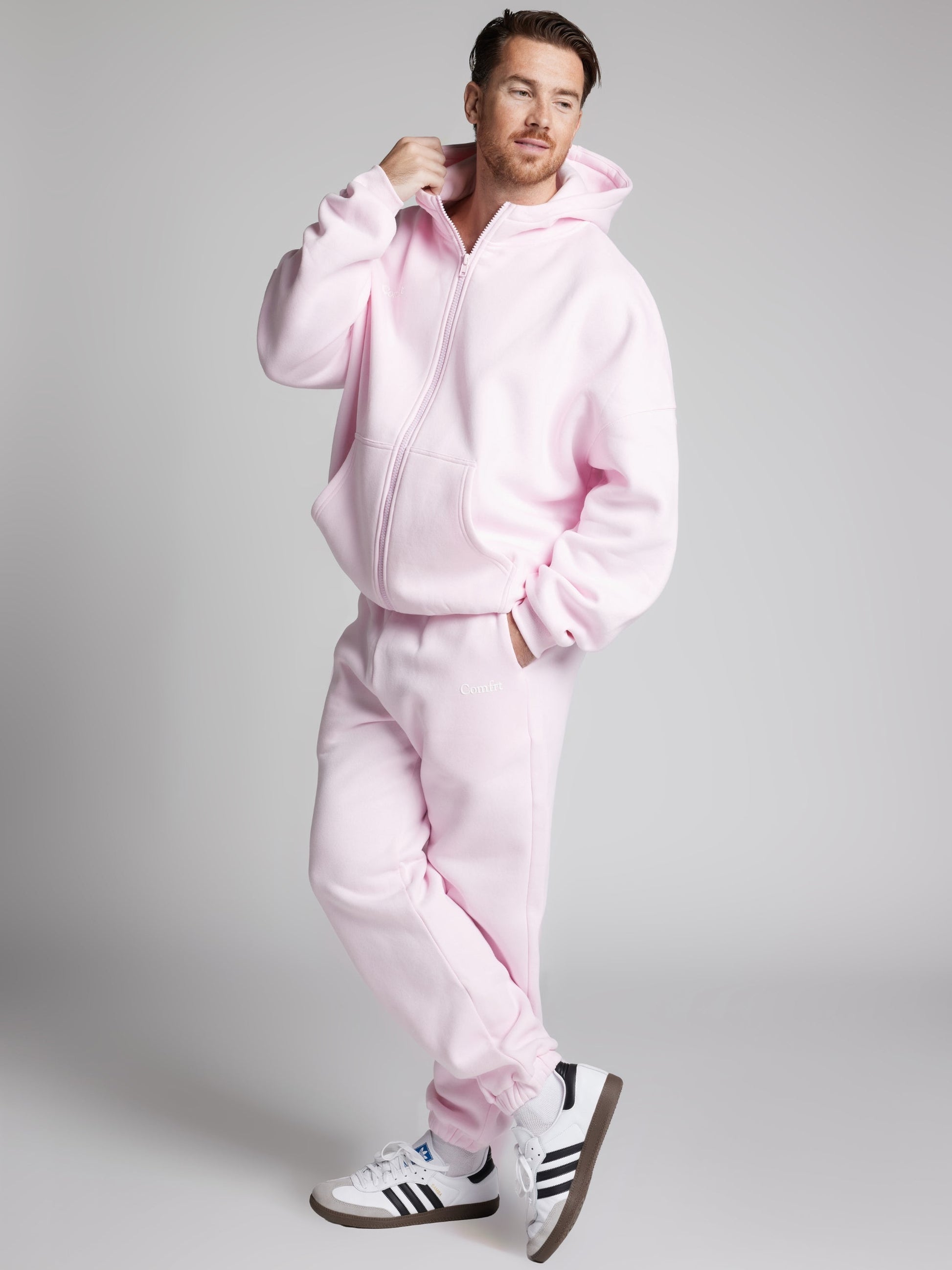 Comfrt Cloud Zip Hoodie Oversized Unisex Cotton Comfort