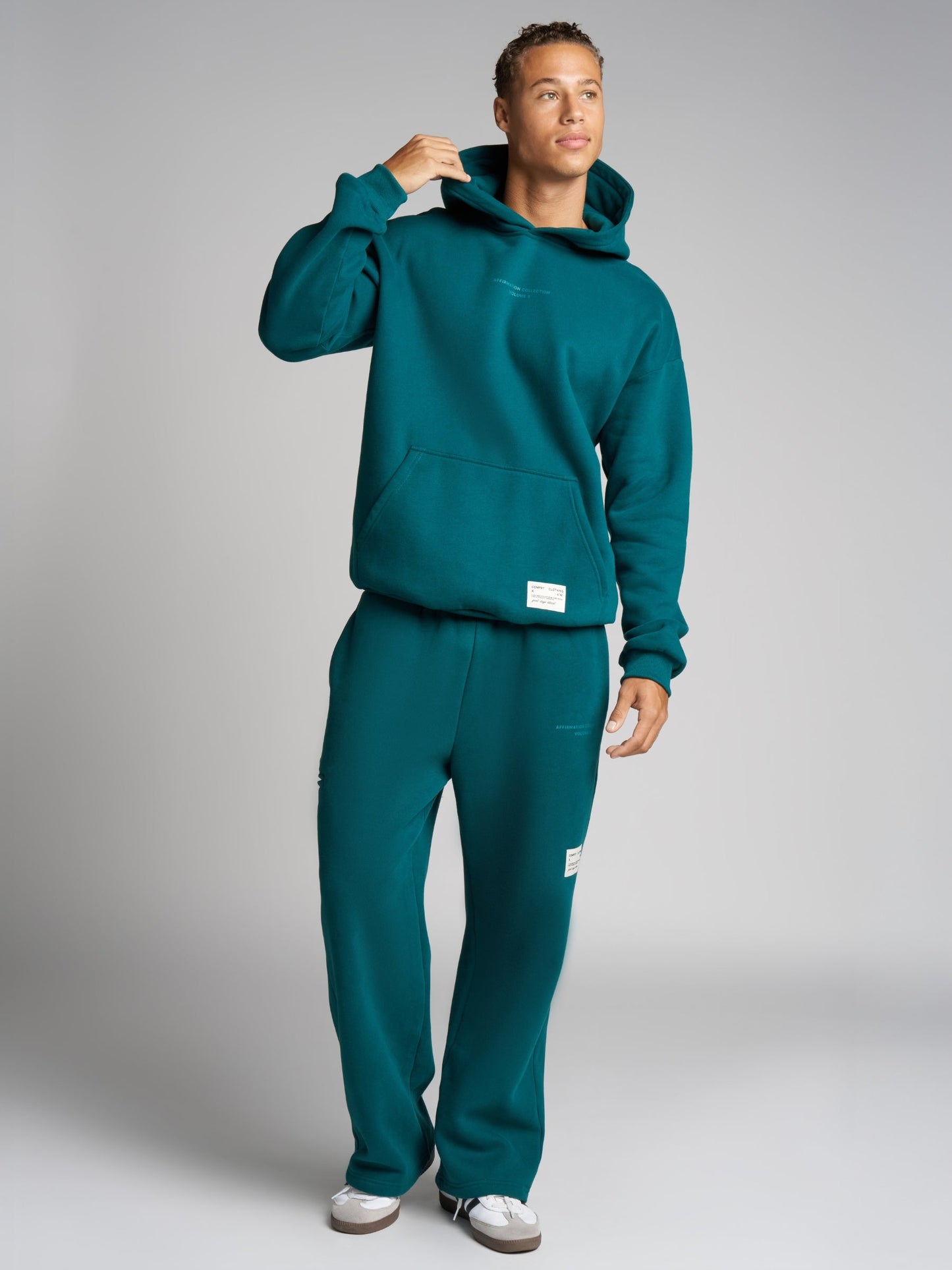 Comfrt Kapuzenpullover Oversized Passform Superweicher Baumwollmix Unisex Stil