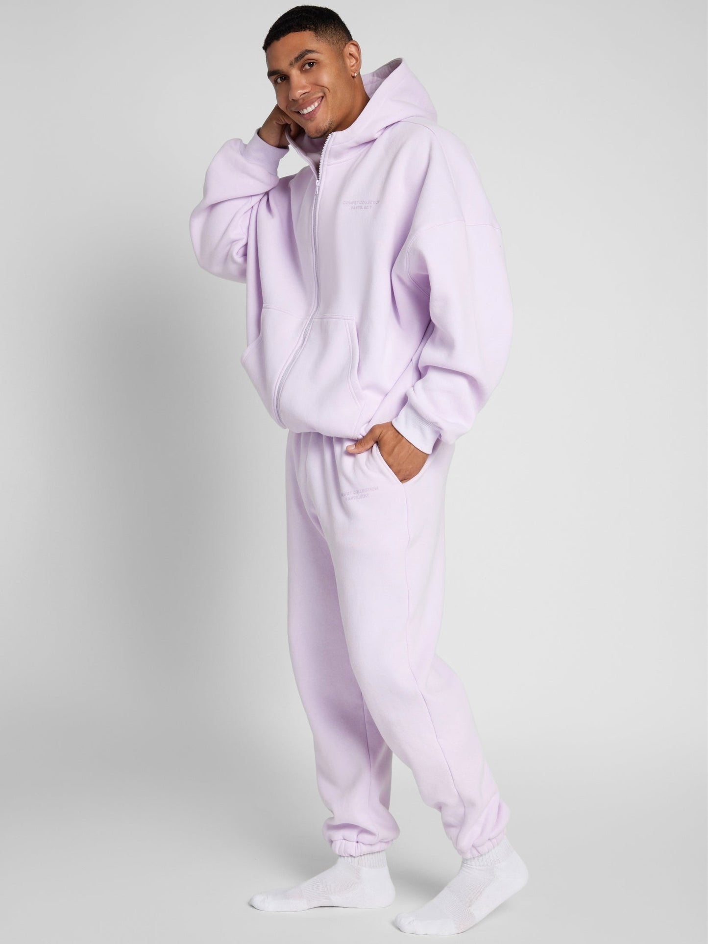 Comfrt Pastel Zip Hoodie CloudTouch Fleece