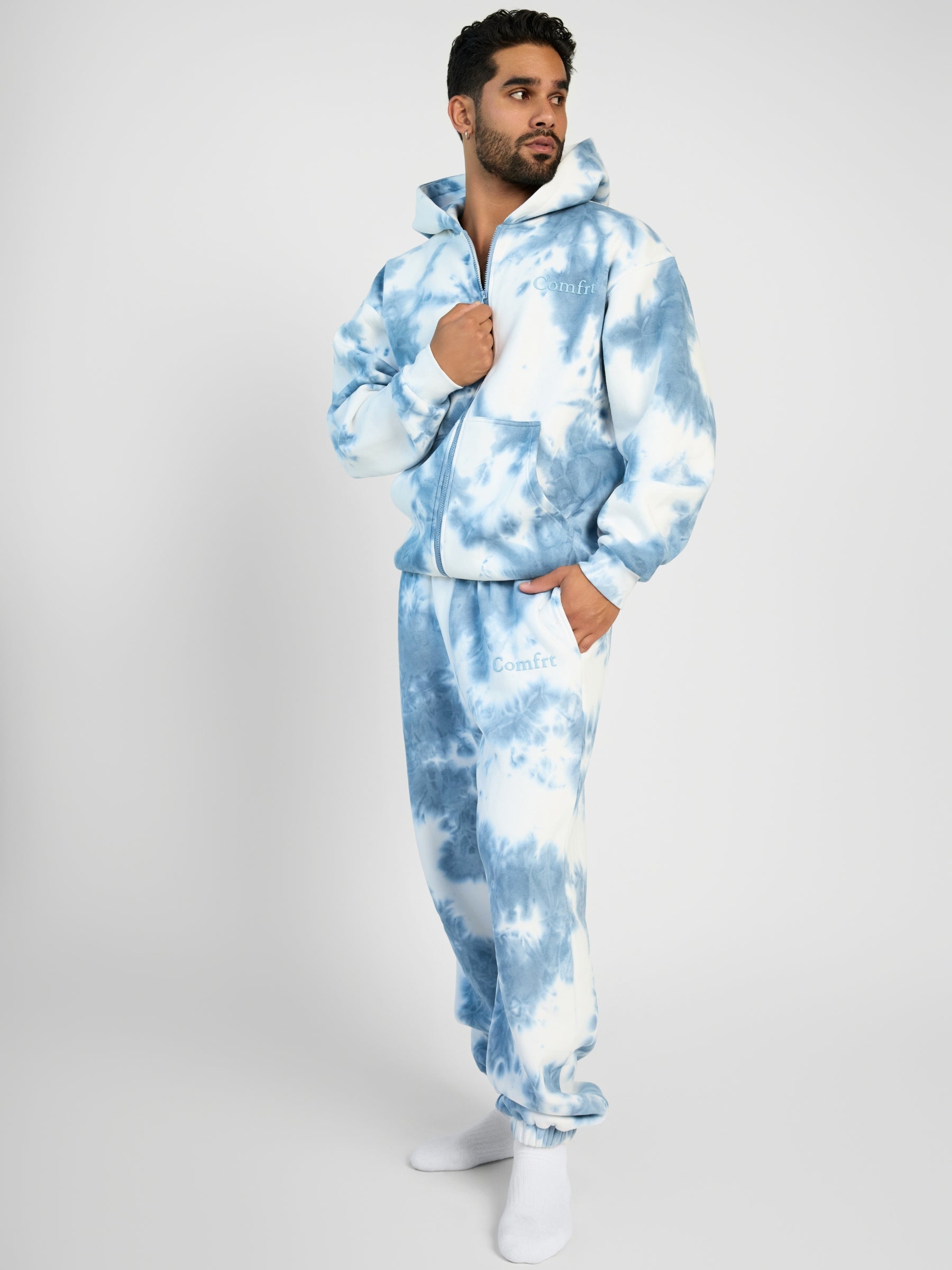 Comfrt Minimalist Zip Hoodie CloudTouch Fleece