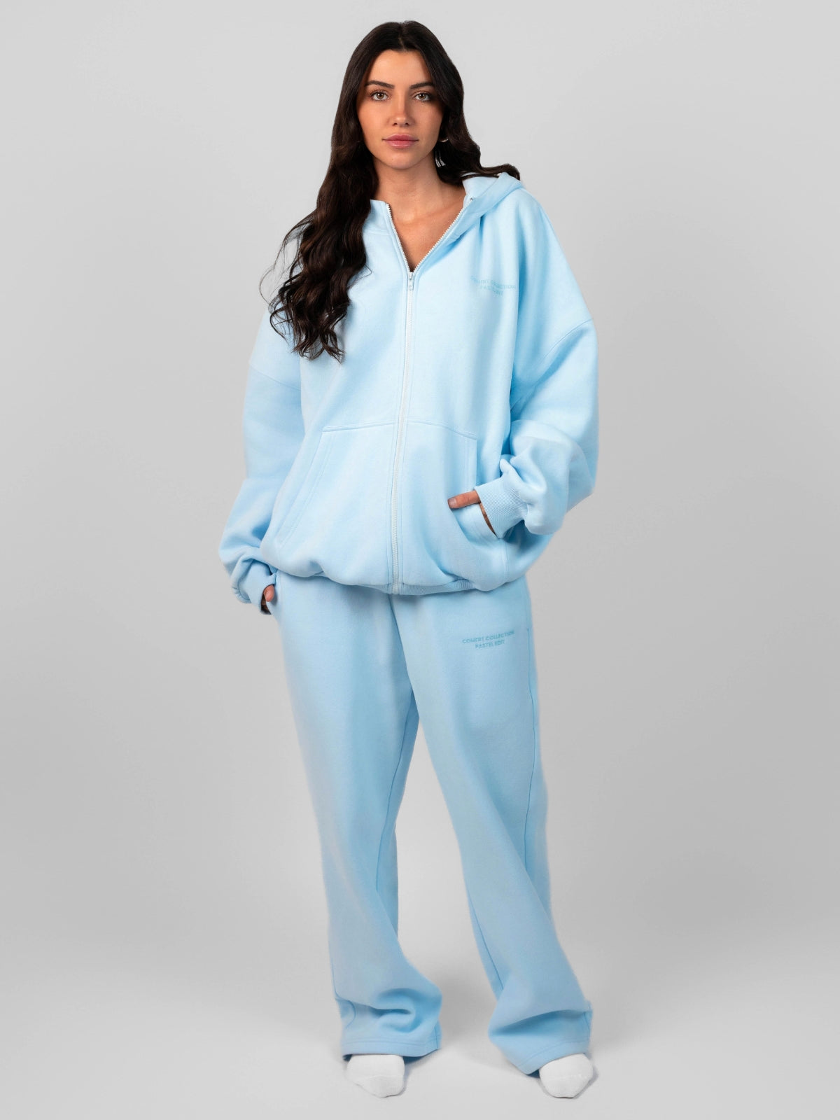 Comfrt Pastel Zip Hoodie CloudTouch Fleece