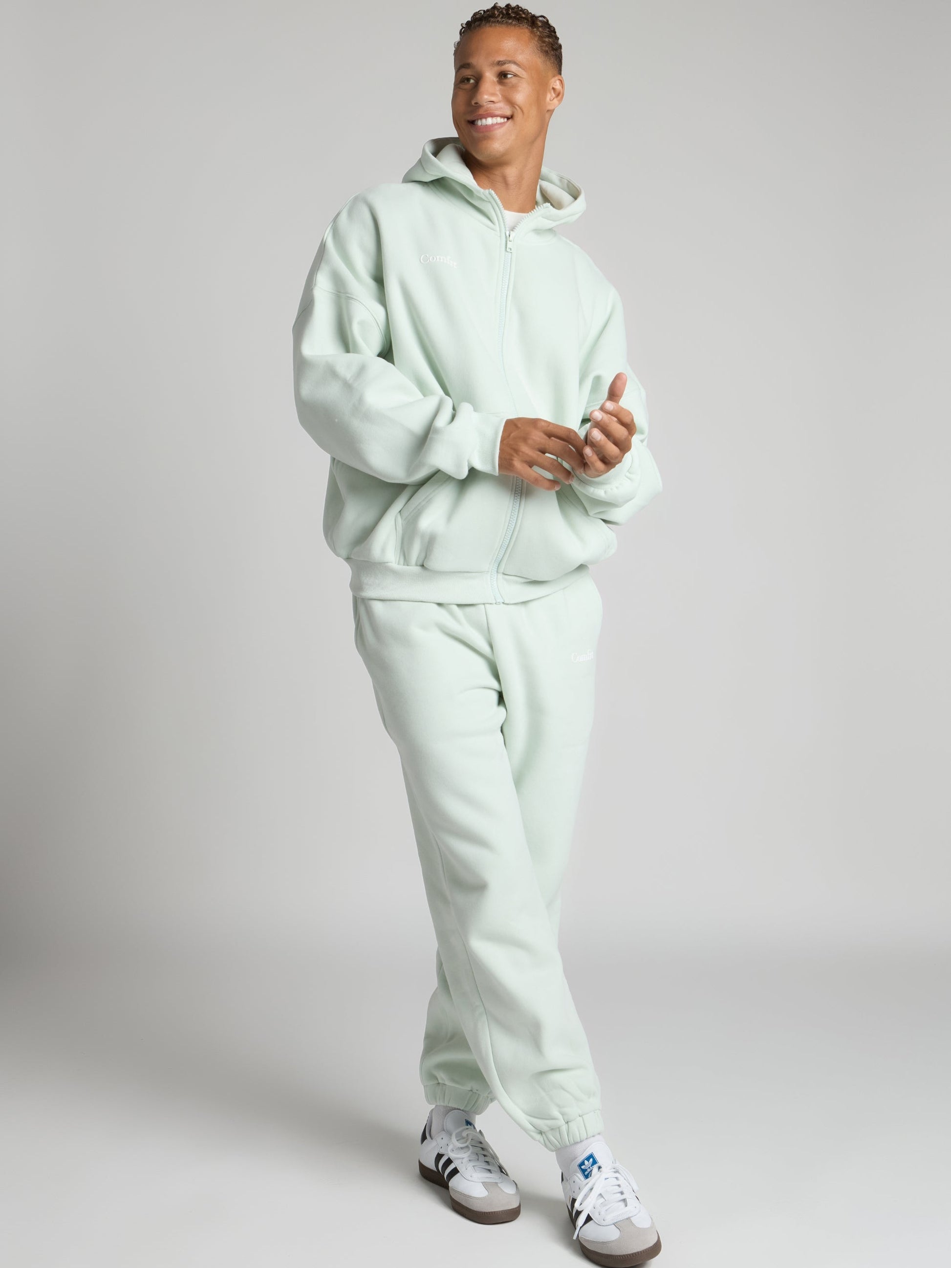 Comfrt Cloud Zip Hoodie Oversized Unisex Cotton Comfort