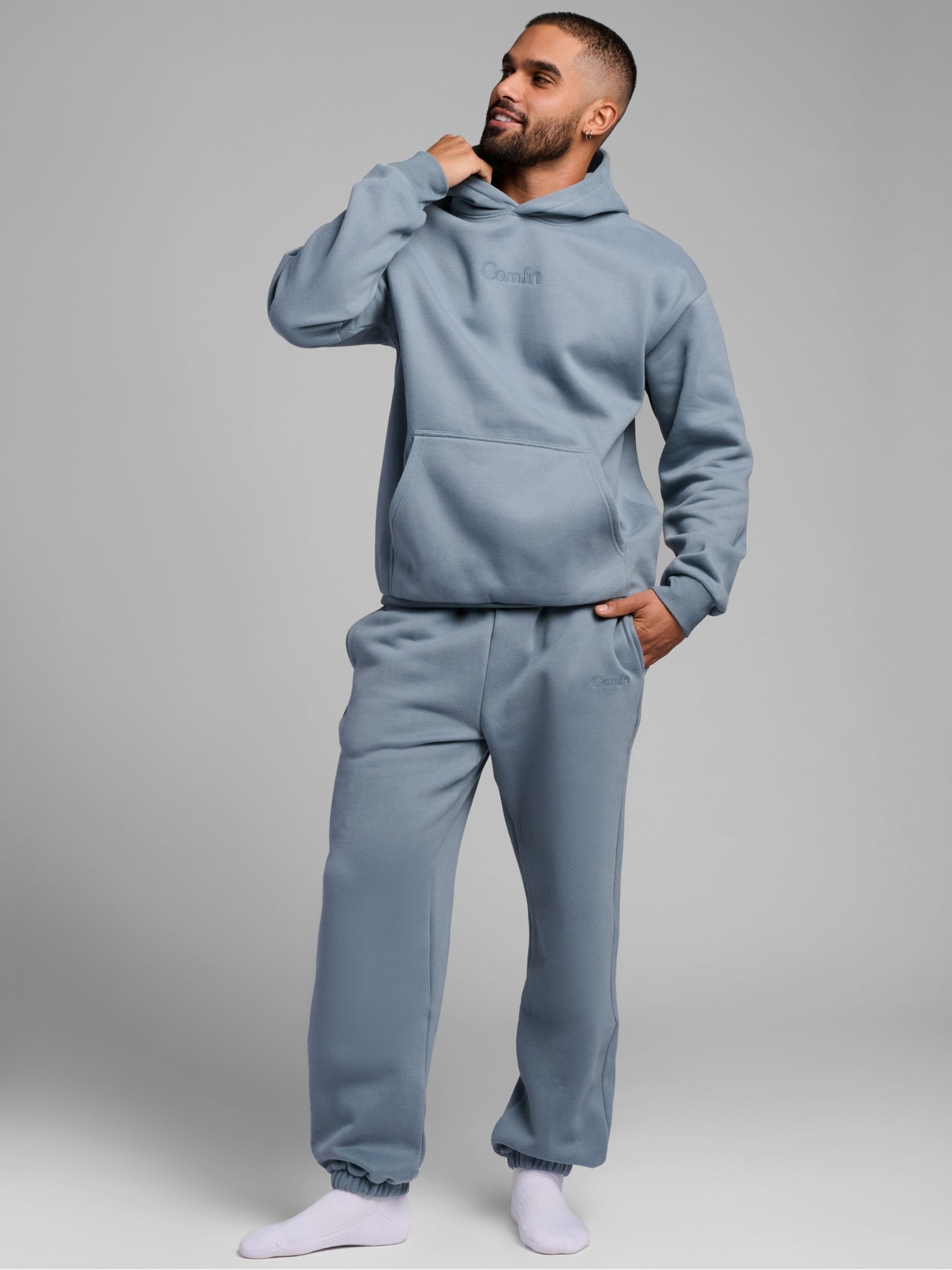 Signature Unisex Hoodie CloudTouch Heavyweight Oversized Soft Kängurutasche