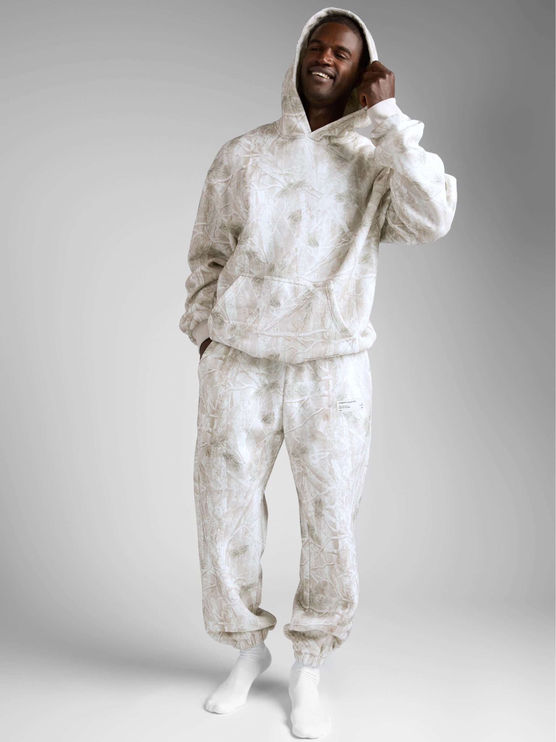 Comfrt Camo Hoodie Unisex Heavyweight Soft Oversized Fit