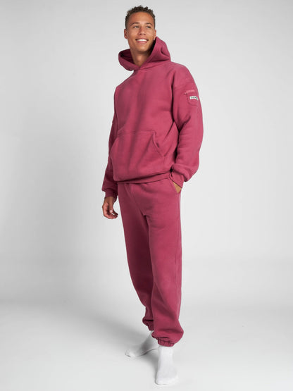 Comfrt Travel Essentials Hoodie Superweich Baumwollmischung Oversized Moss