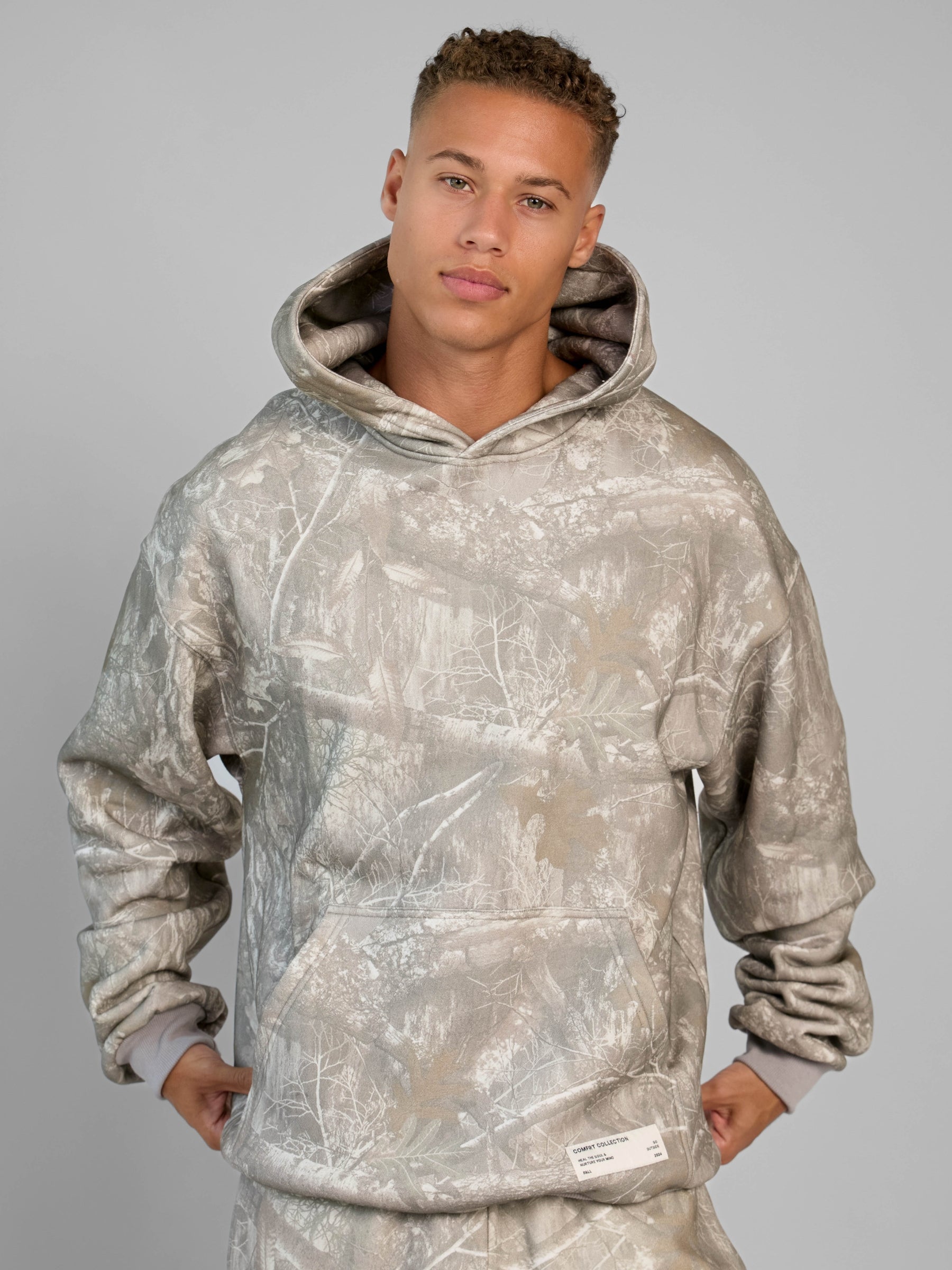 Comfrt Camo Kapuzenpullover Schweres Weiches Camouflage Design Unisex