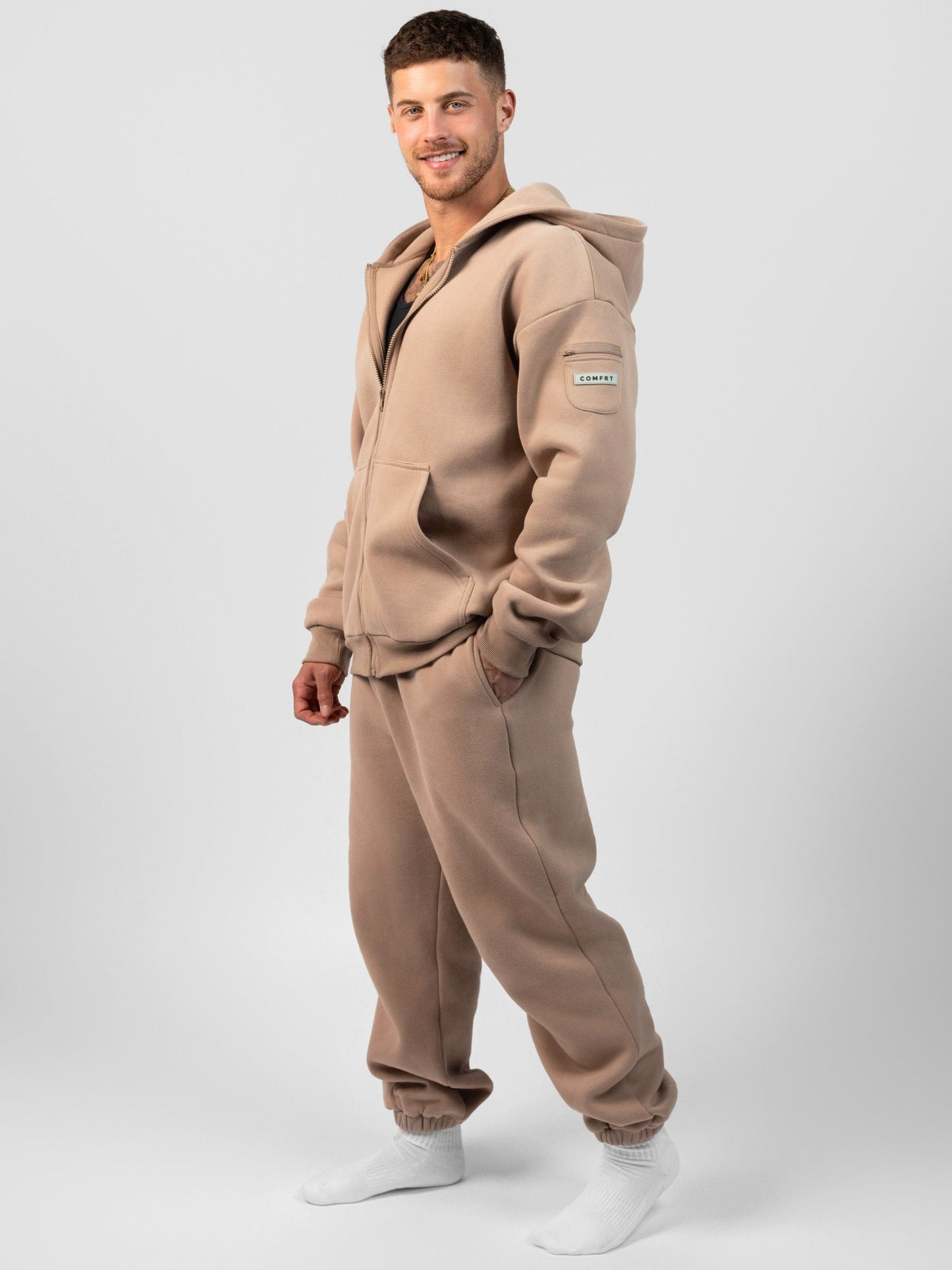 Comfrt Travel Essentials Zip Hoodie