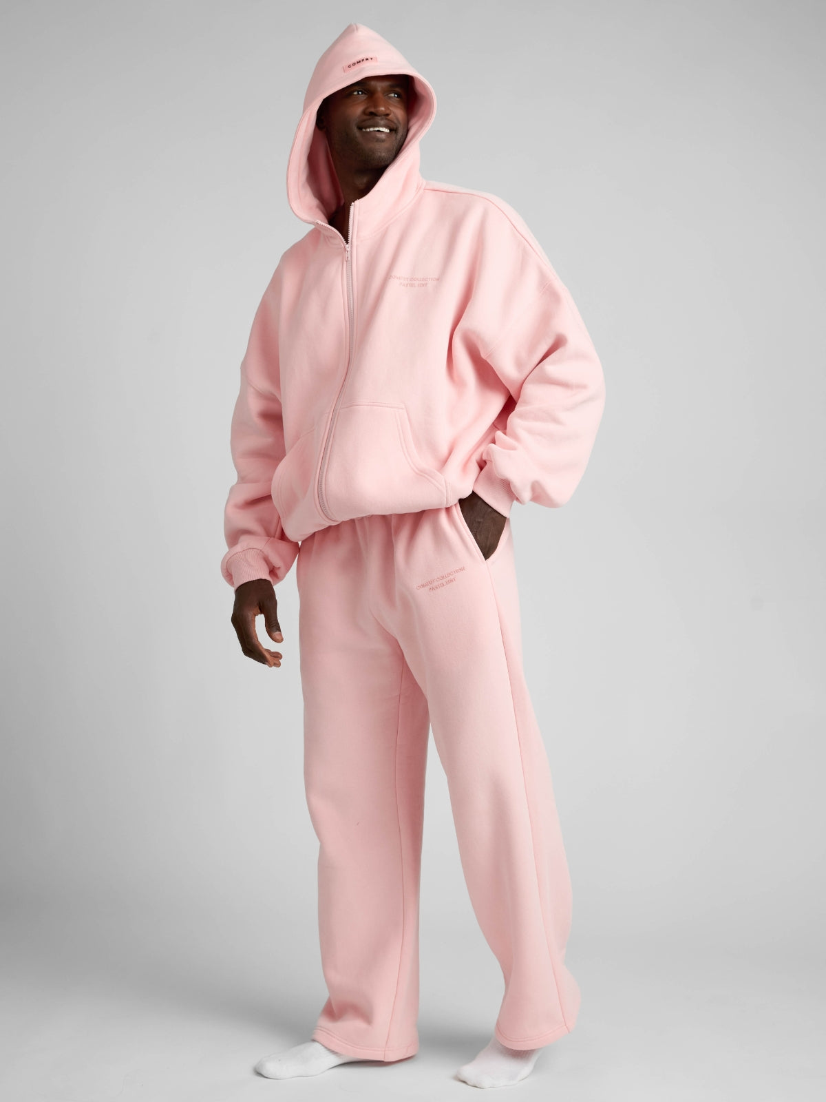 Comfrt Pastel Zip Hoodie CloudTouch Fleece