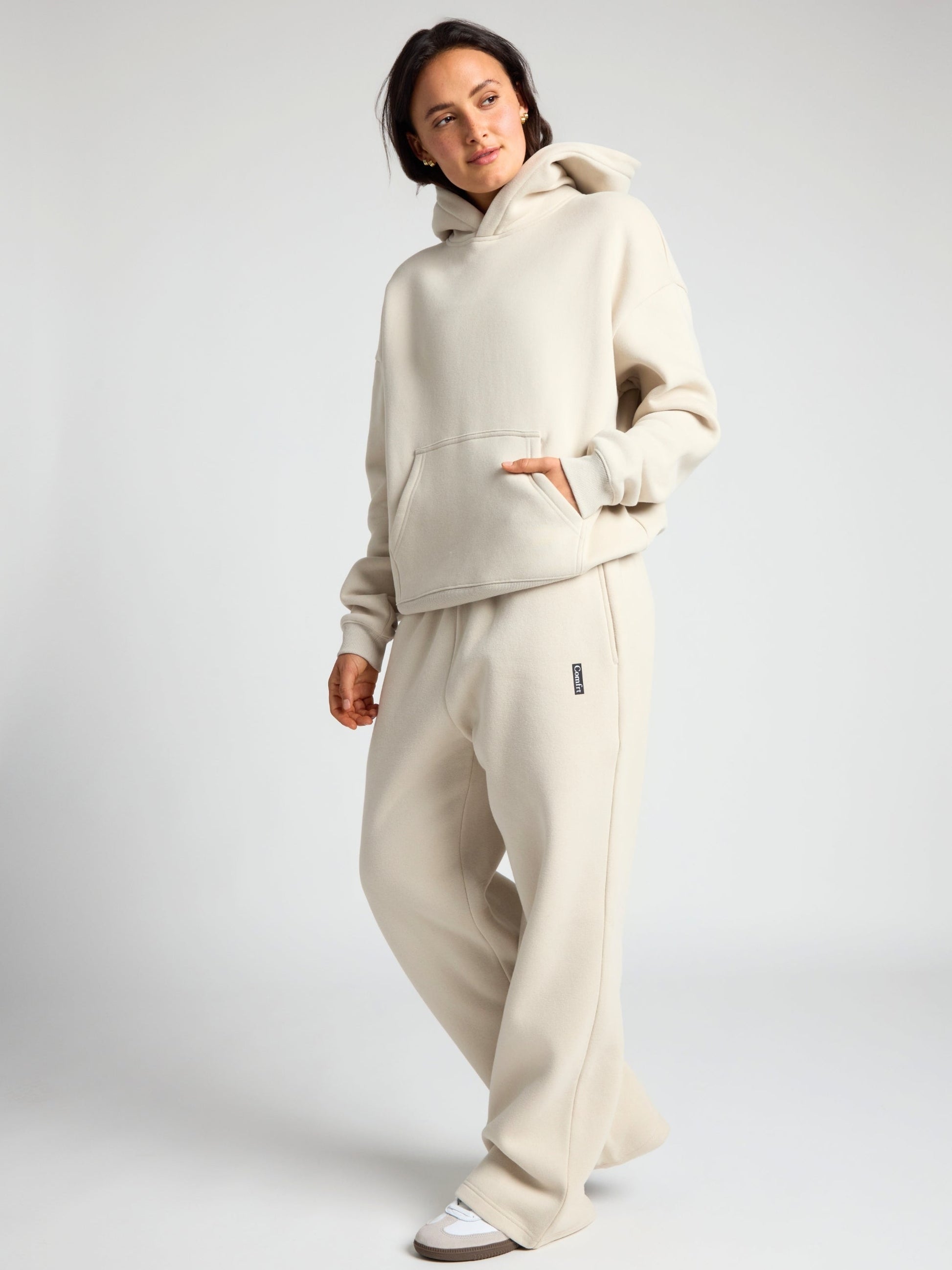 Comfrt Basic Crop Hoodie Unisex Super Soft Cotton Blend