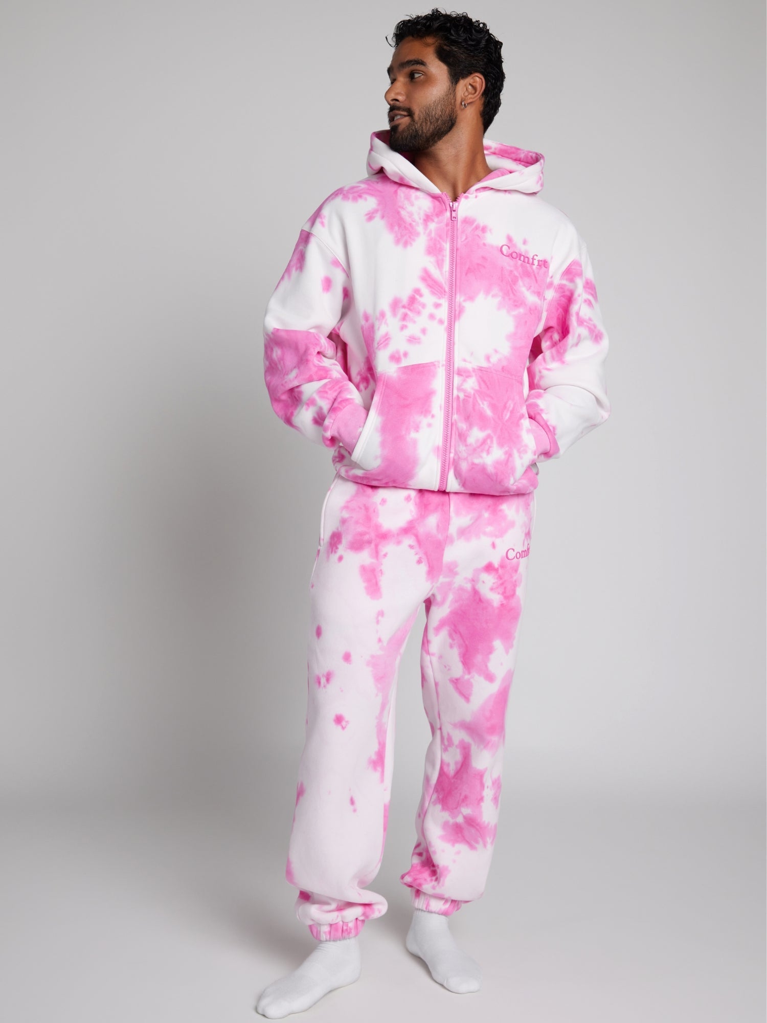 Comfrt Minimalist Zip Hoodie Unisex Oversized CloudTouch Fleece