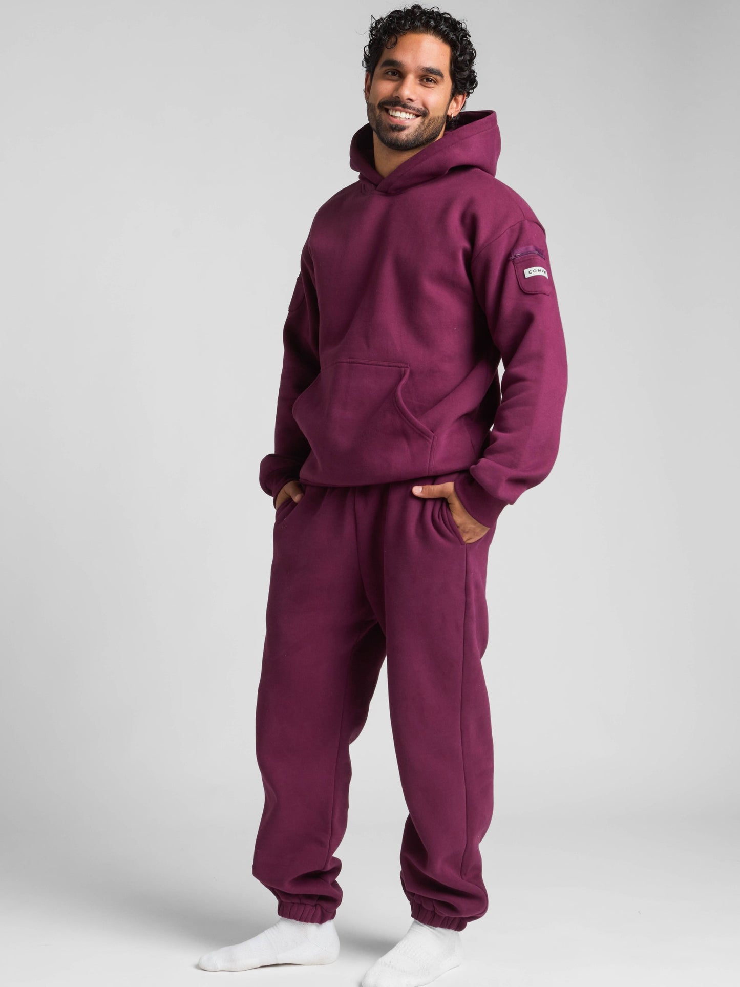 Comfrt Travel Essentials Kapuzenpullover – Superweiche Baumwollmischung, Mehrere Farben