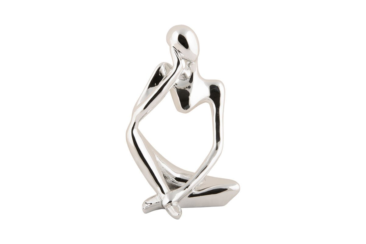 Luxusbetten24 Aurex Statue Polyresin Glänzend Gold Dekorative Kunst