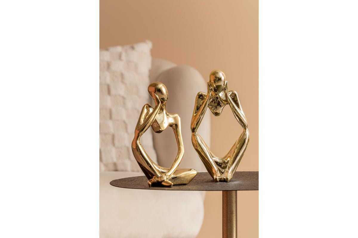 Luxusbetten24 Dreamer Statue Polyresin mit glänzender Oberfläche