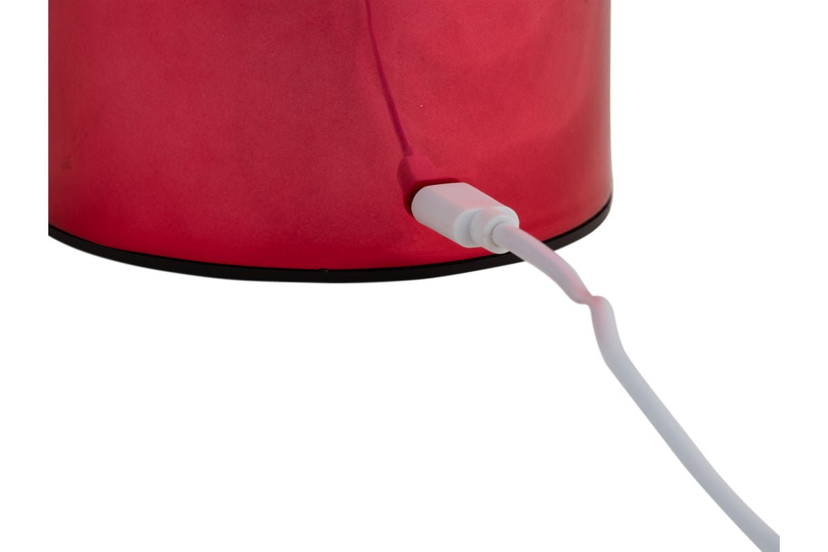 Tischlampe Skogna Designlampe aus Eisen mit LED Pink Hochglanz