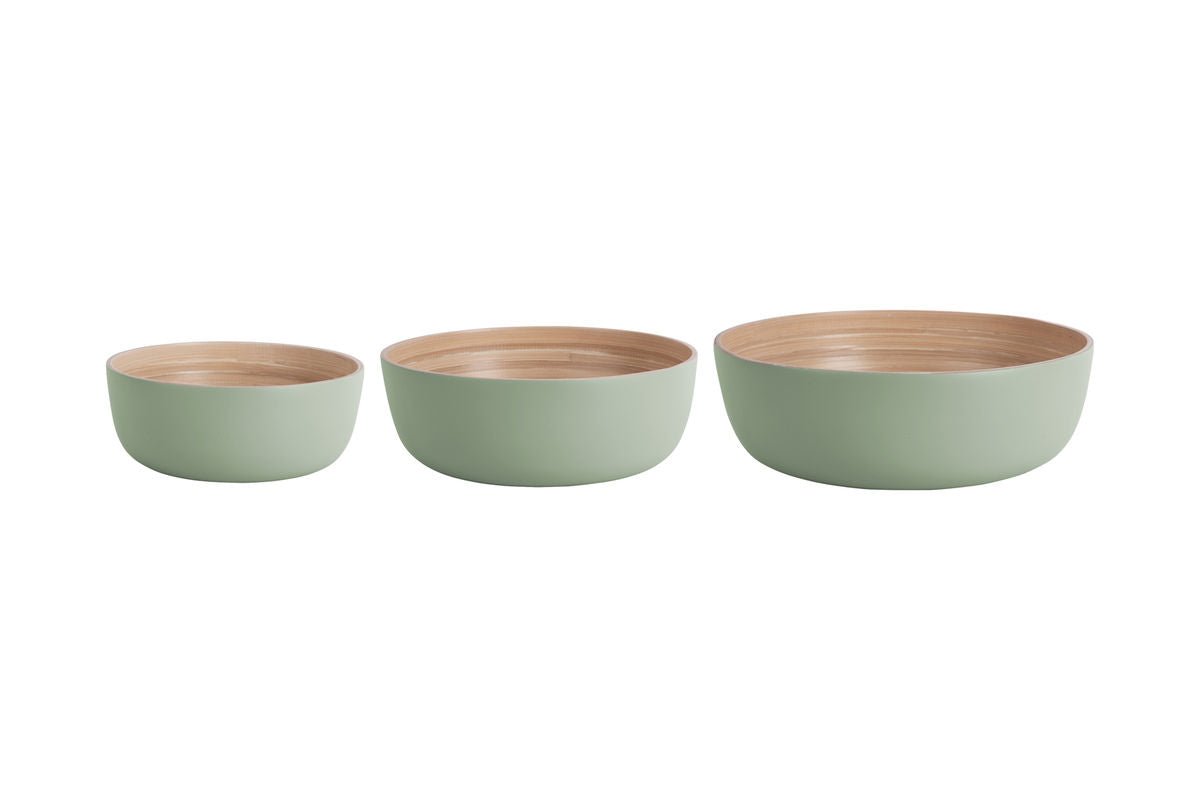 Schale Rosélis – Gefertigt aus Bamboo (3er Set)