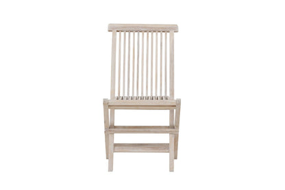 Luxusbetten24 Kaia Gartenstuhl Klappbar Whitewash 2er Set