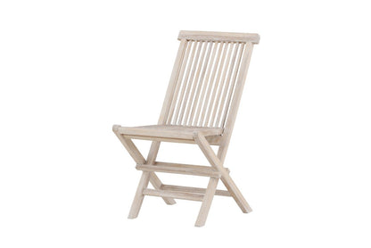 Luxusbetten24 Kaia Gartenstuhl Klappbar Whitewash 2er Set