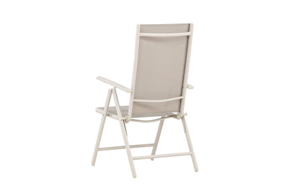 Luxusbetten24 Luma 2er Set Gartenstuhl Klappbar Beige Modern