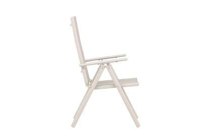 Luxusbetten24 Luma 2er Set Gartenstuhl Klappbar Beige Modern